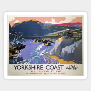 Travel - Yorkshire Coast by Rail Advertising Sticker